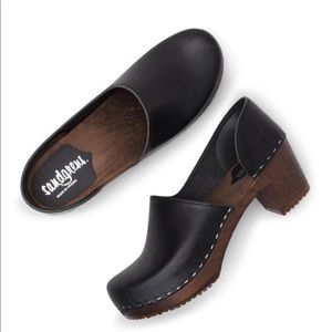 Sandgrens Brett Clogs Black Veg Size 41